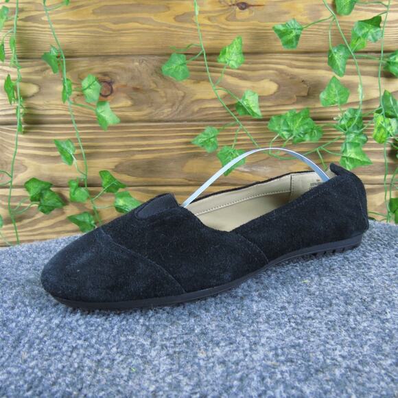 Easy Spirit Women's Aubriana Flat Black Suede Sz 8 Medium Gently Used 2025‎ - Picture 1 of 7